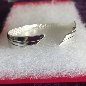 Sterling Silver Winged Cuff Bracelet